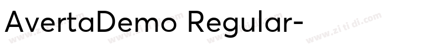 AvertaDemo Regular字体转换